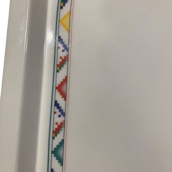 Villeroy & Boch Italy Melamine Southwest Design Trim Serving Tray 11.5x 18.5 - Picture 2 of 7